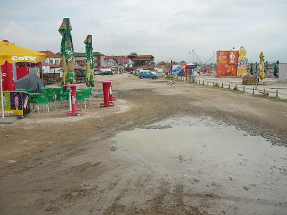 Sens giratoiu in Vama Veche