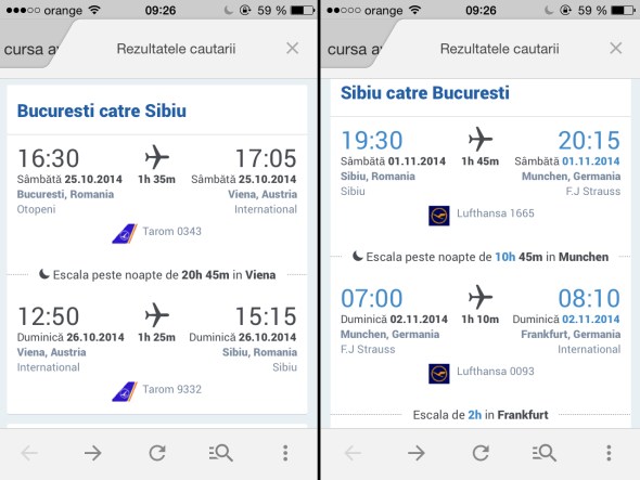 Ruta Tarom Bucuresti - Sibiu