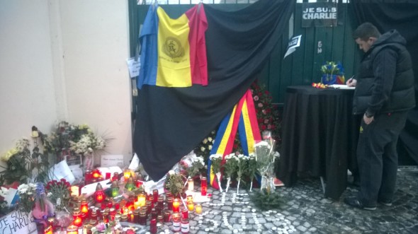 Je suis Charlie - Ambasada Frantei din Romania