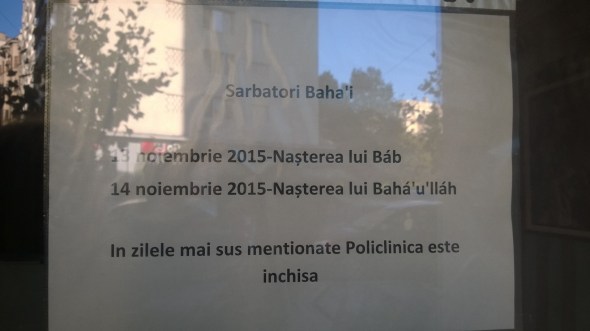 Baha'i - Policlinica Sociala Regina Maria
