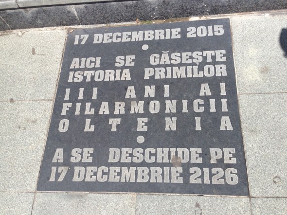Capsula timpului - Filarmonica Oltenia